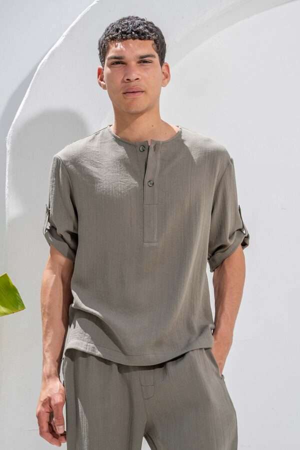 Vittorio Overshirt Πουκάμισο 200-26-toscani Χακί
