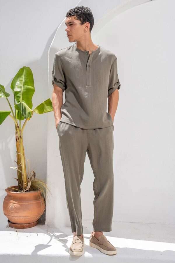 Vittorio Overshirt Πουκάμισο 200-26-toscani Χακί - Image 4