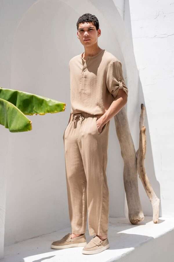 Vittorio Toscani Coordinated Set Camel