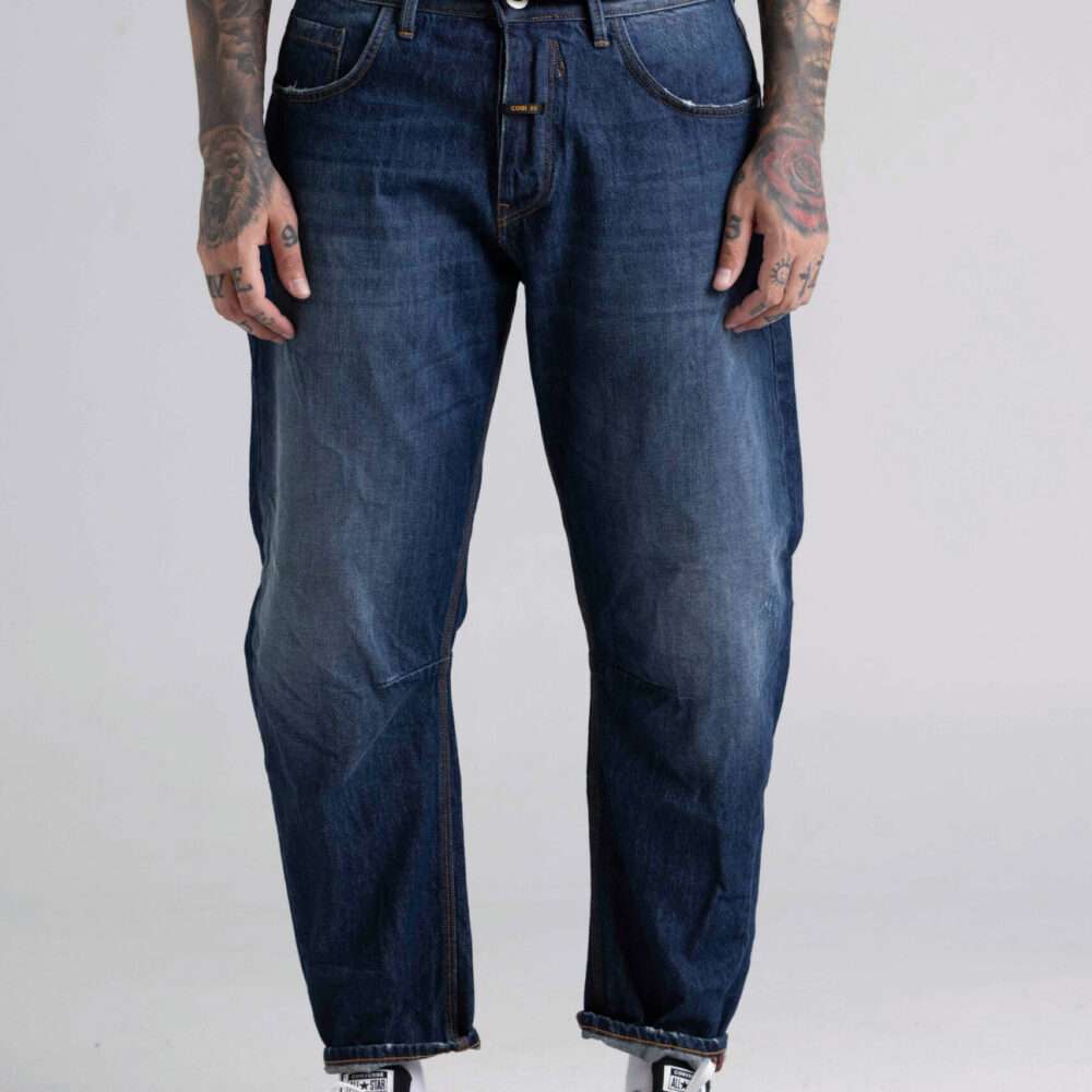 COSI Relaxed Washed Indigo Jeans Μπλε