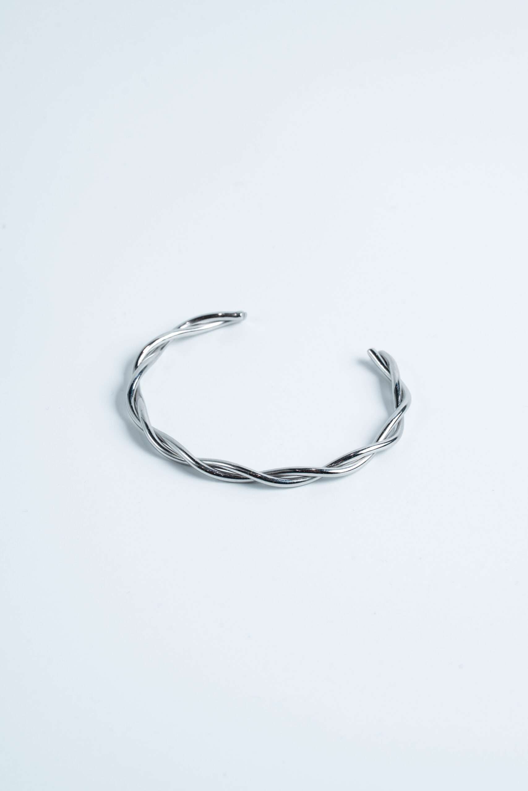 Silver Twisted Cuff Bracelet