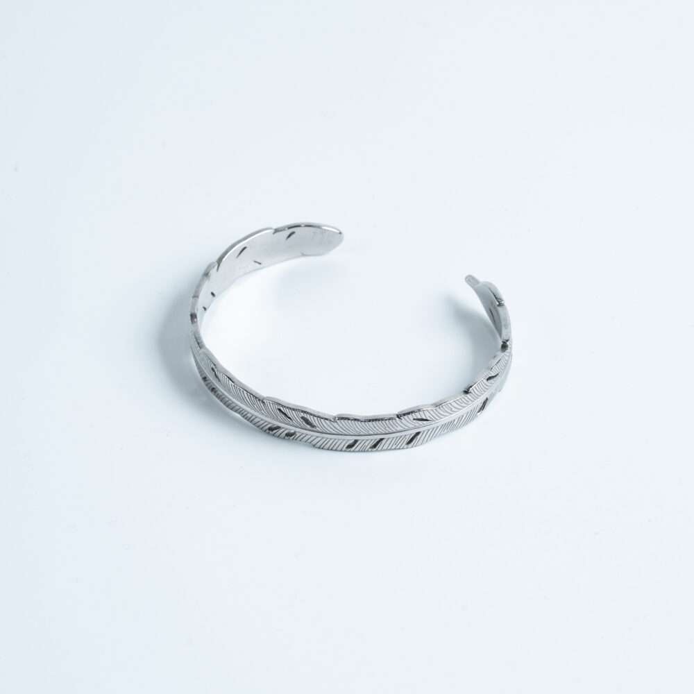 Silver Engraved Cuff Bracelet