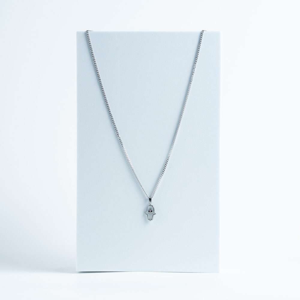 Silver Hand Pendant Necklace