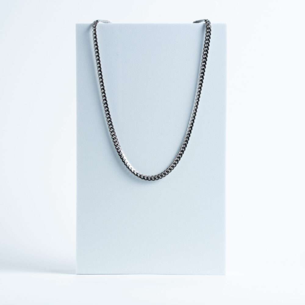 Silver Braided Chain Necklace