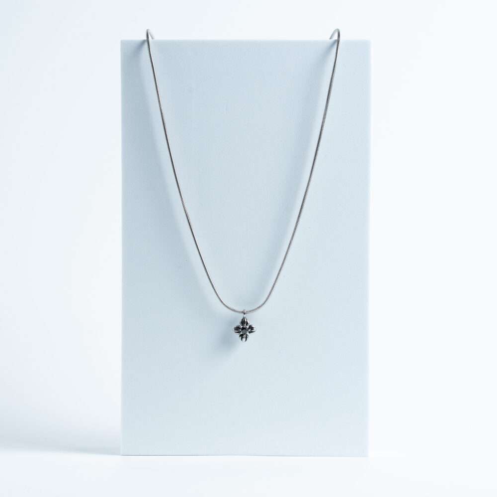 Silver Four-Leaf Charm Necklace