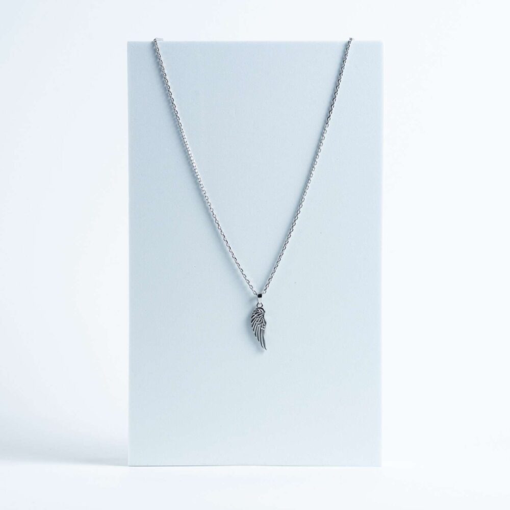Silver Wing Pendant Necklace