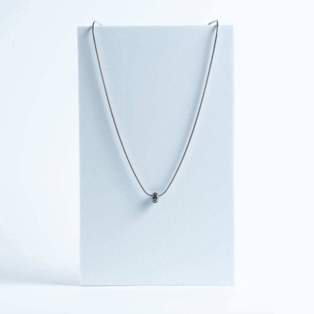 Silver Minimal Bar Pendant Necklace