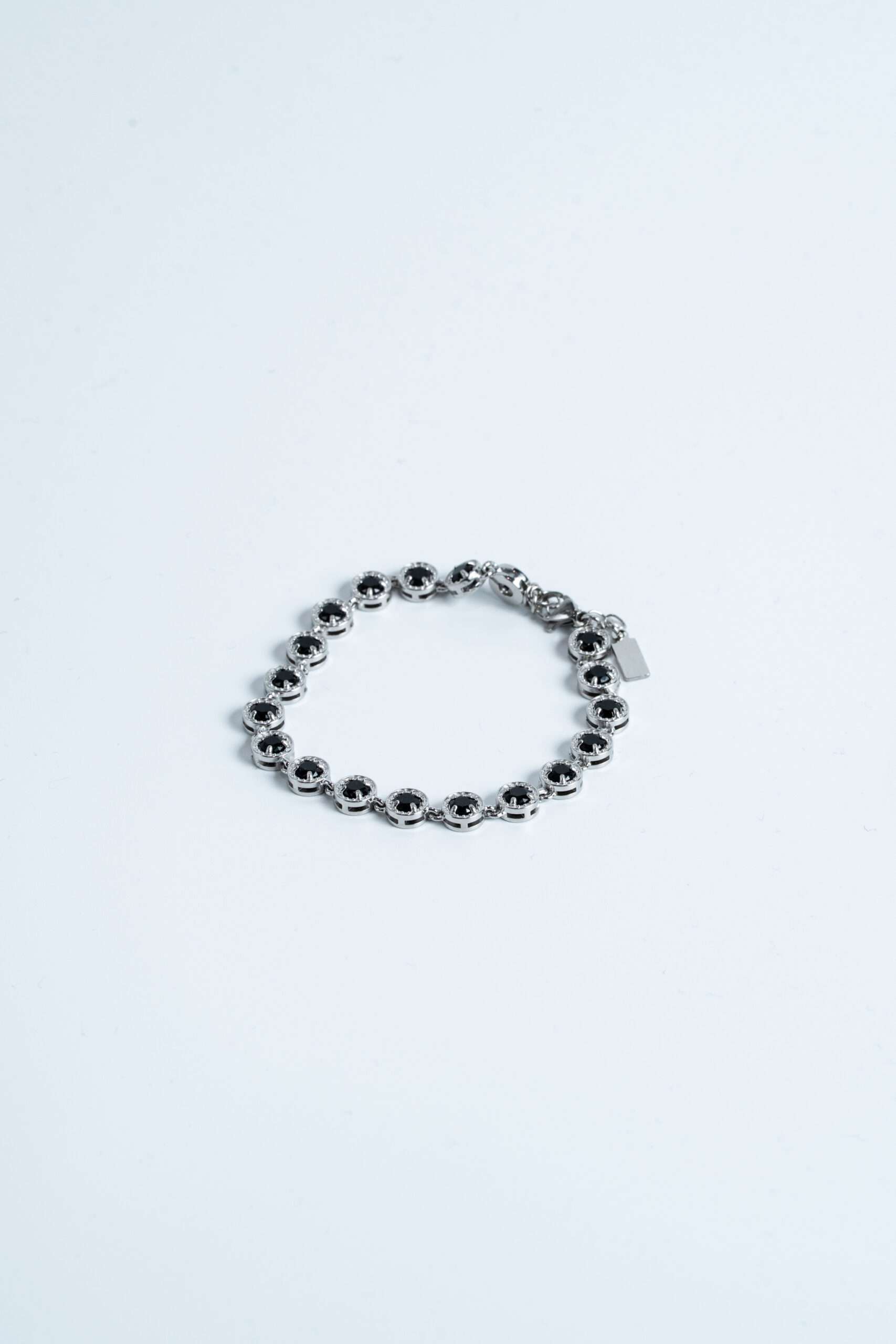 Silver Black Detail Bracelet