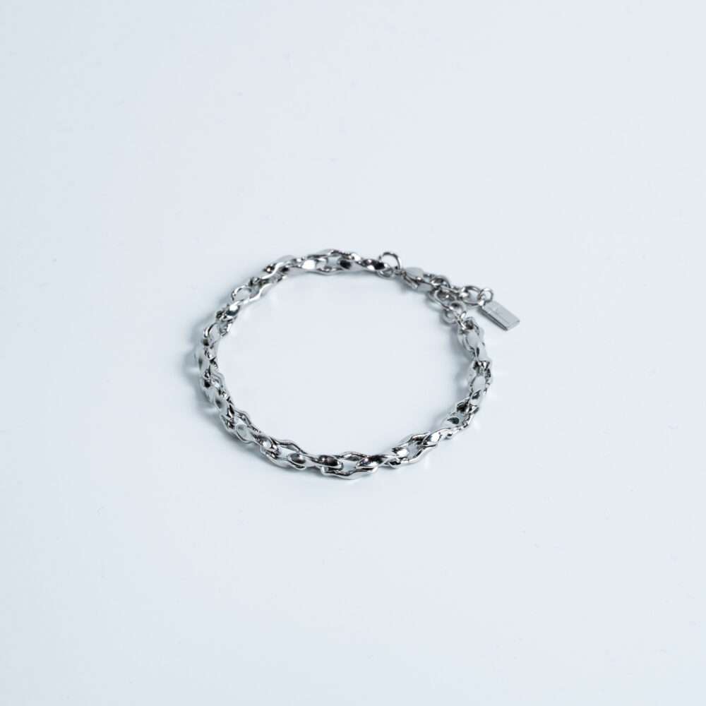 Silver Polished Oval Bracelet