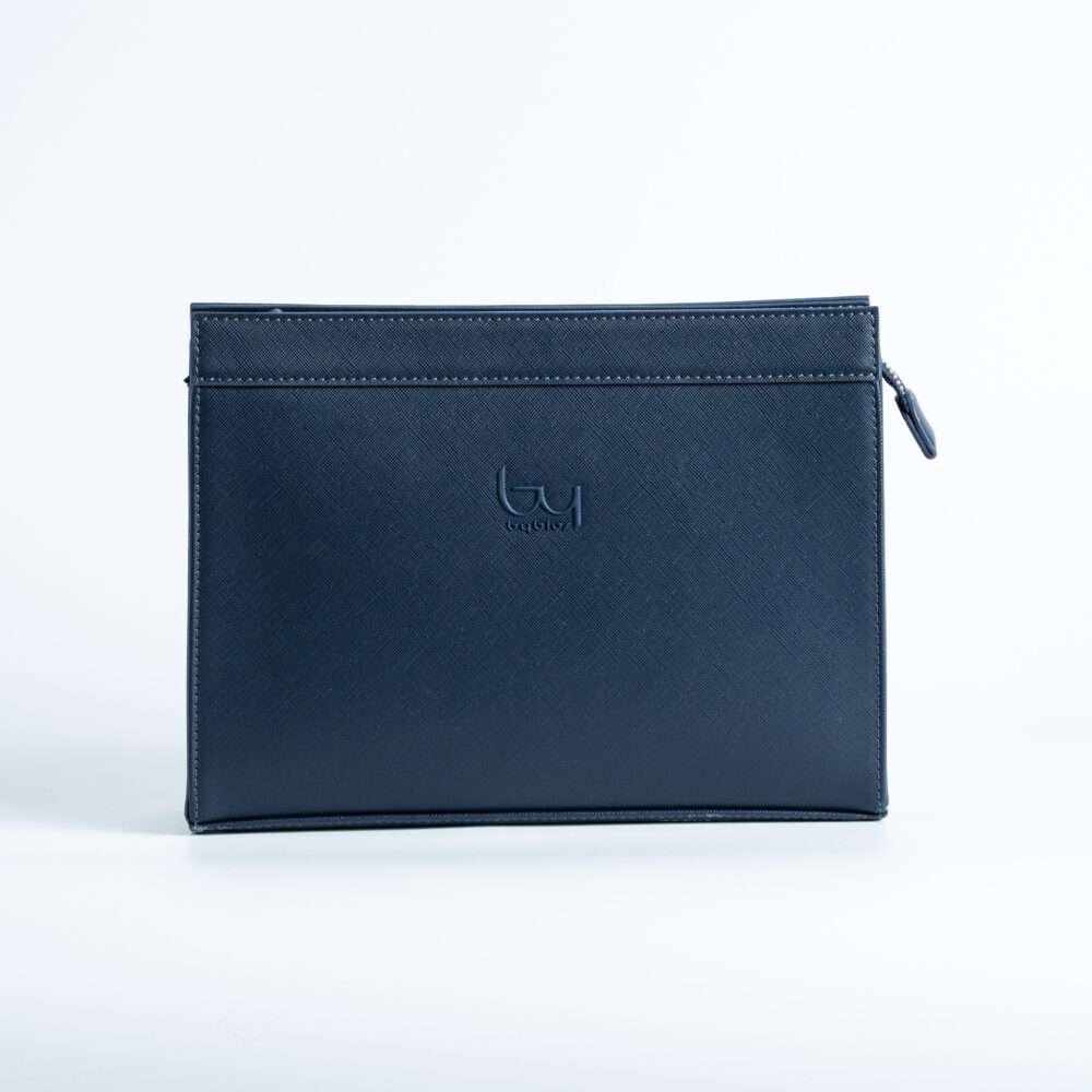 Byblos Eco Leather Document Folder Blue