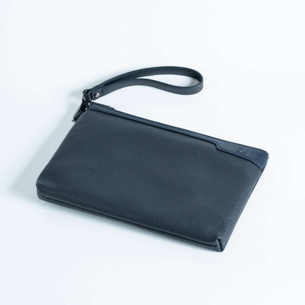 Byblos Eco Leather Wristlet Folder Blue
