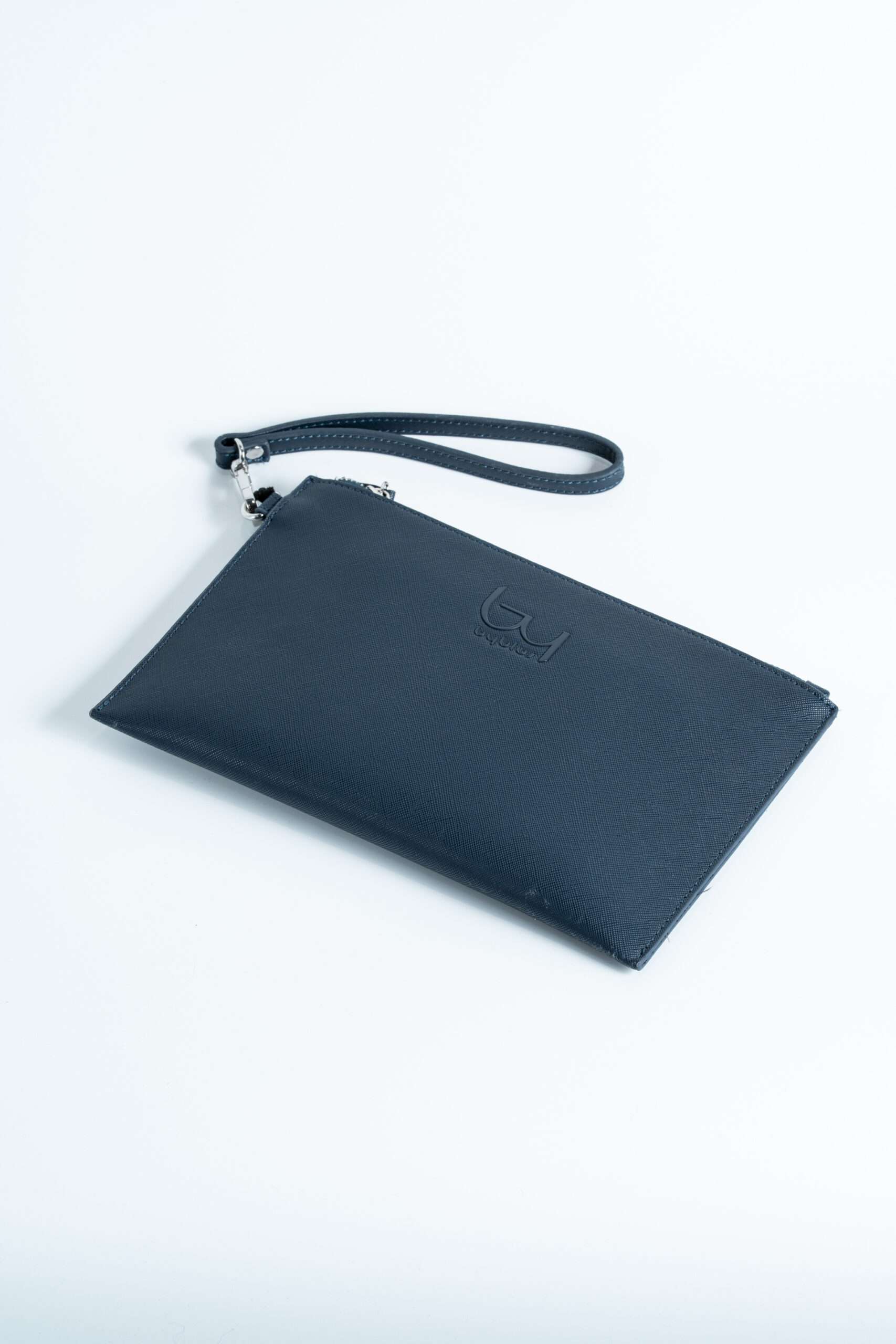 Byblos Eco Leather Wristlet Folder Navy