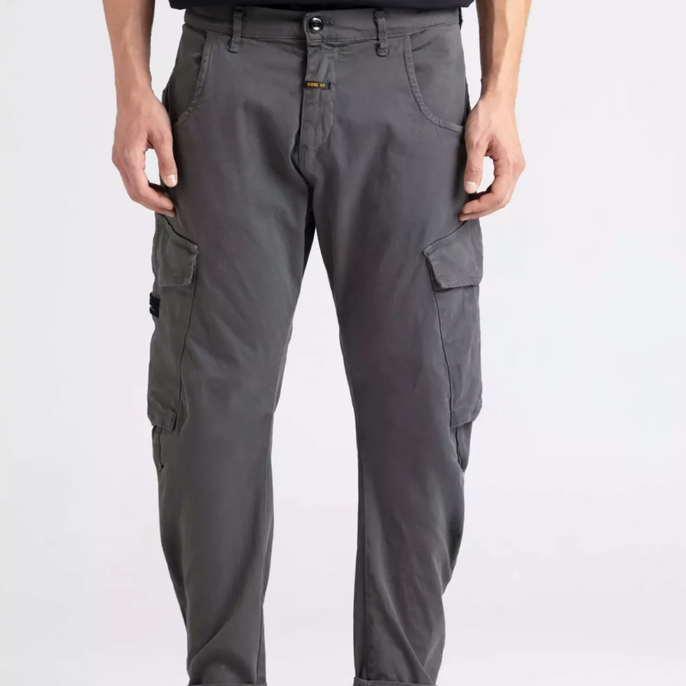 COSI Casual Slim Fit Cargo Pants Μαύρο