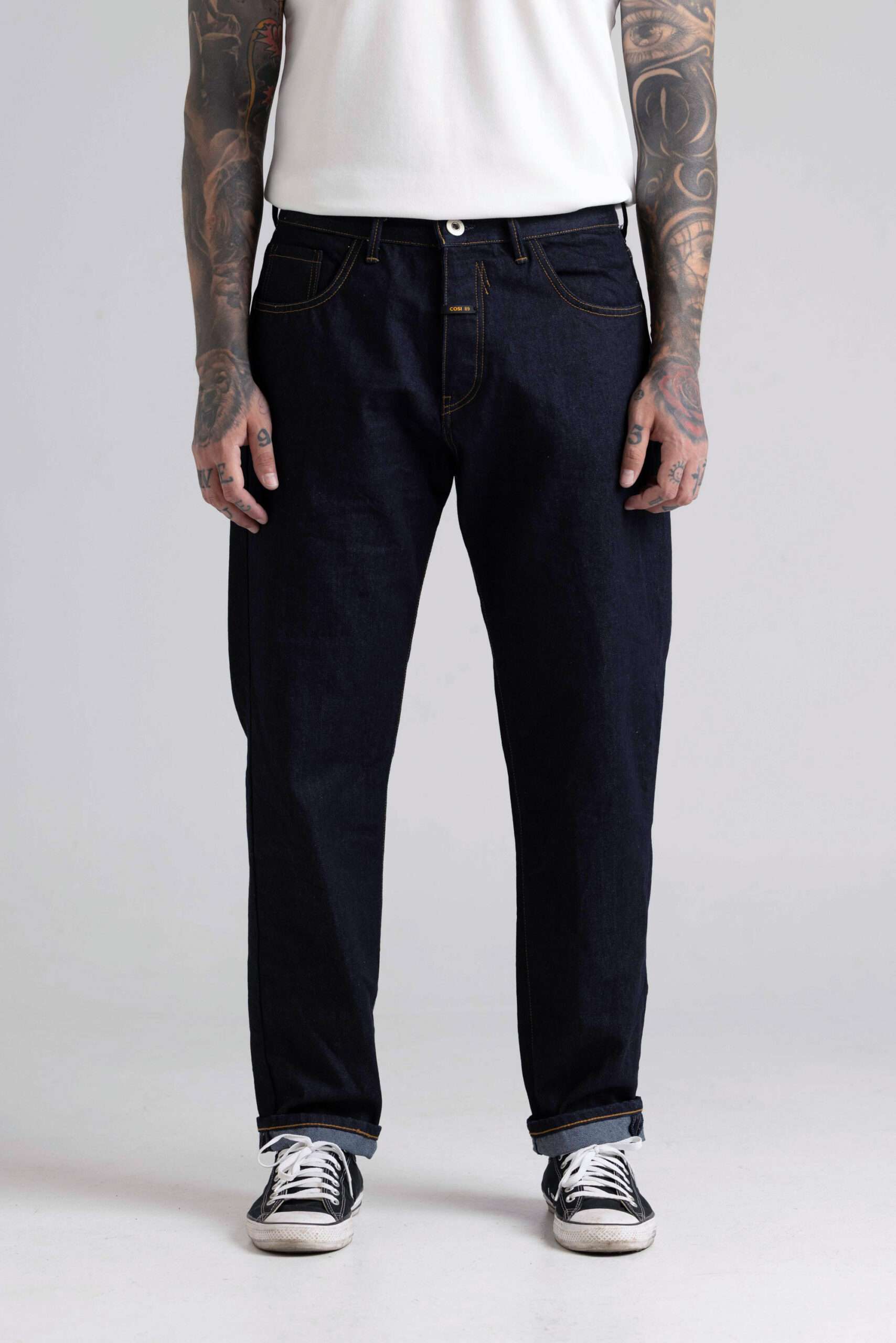 COSI Raw Denim Slim Fit Jeans Σκούρο Μπλε