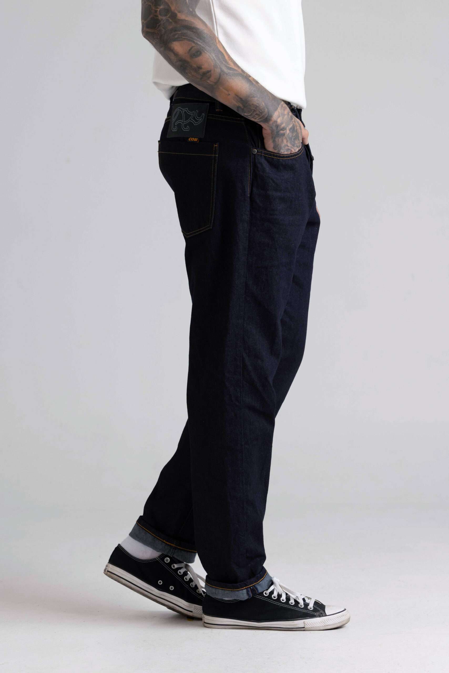 COSI Raw Denim Slim Fit Jeans Σκούρο Μπλε - Image 3