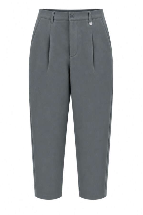 Vittorio Francesco Pleated Straight Pants Grey - Image 5
